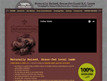 Tablet Screenshot of outlawmeats.com